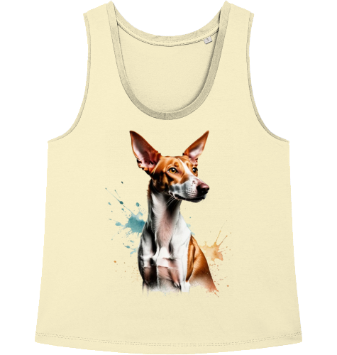 Damen Tank Top mit Podenco Motiv