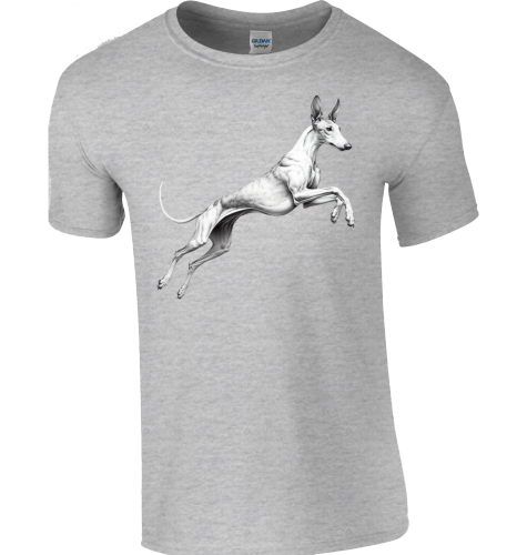 Basic Unisex T-Shirt mit Podenco Motiv