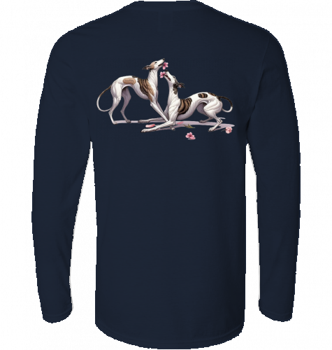 Langarm Shirt mit Galgo und Japan Motiv