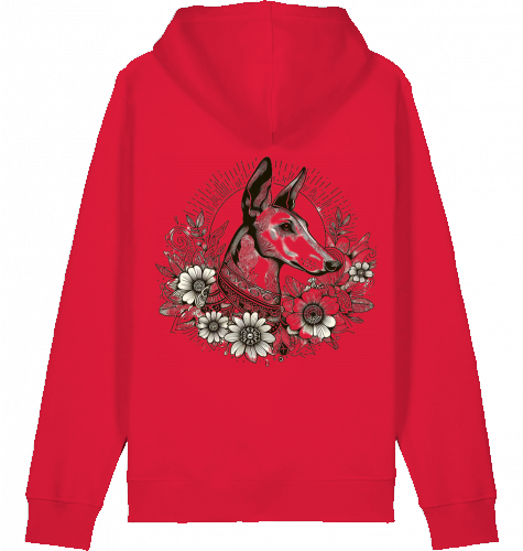 Basic Unisex Hoodie mit Podenco Motiv