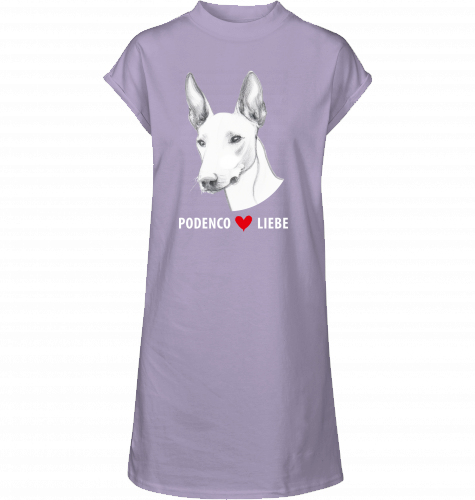 T-Shirt Kleid mit Podenco Motiv