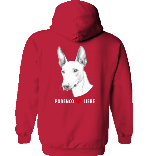 Lässiger Hoodie Gildan mit Podenco motiv