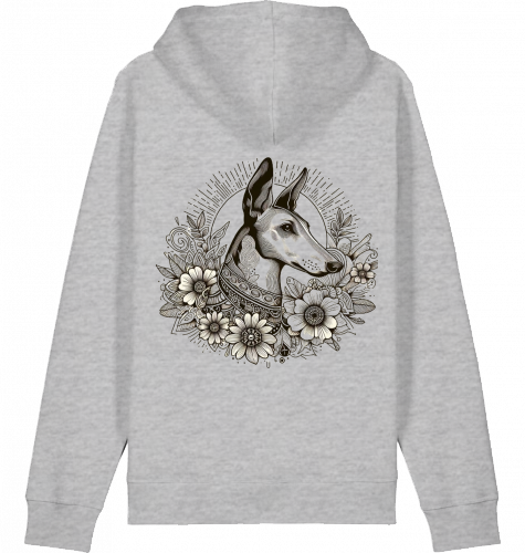 Basic Unisex Hoodie mit Podenco Motiv