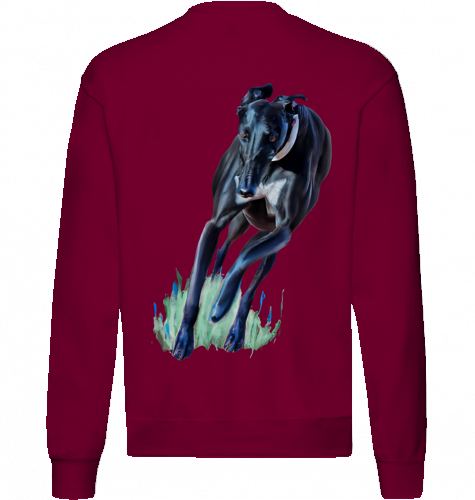 Sweatshirt Fruit of the Loom Greyhound Motiv