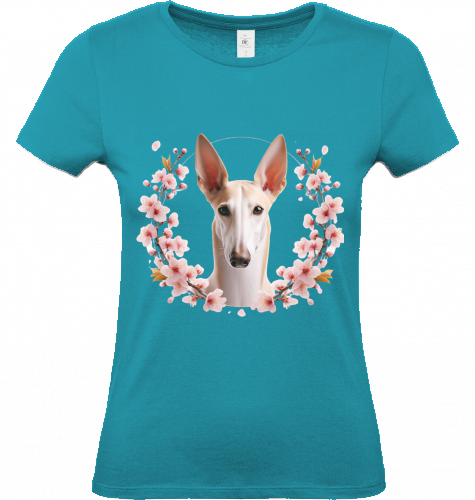 Damen T-Shirt Podenco Motiv  XS-S