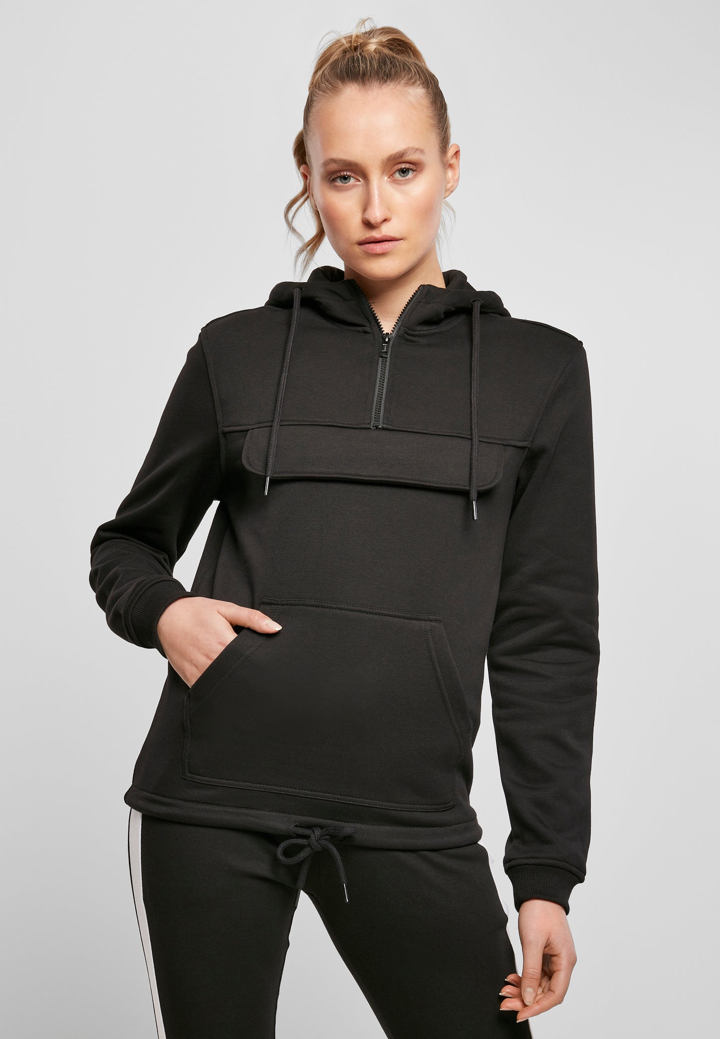 Hoodie mit Brusttasche Damen Motiv : Pfote