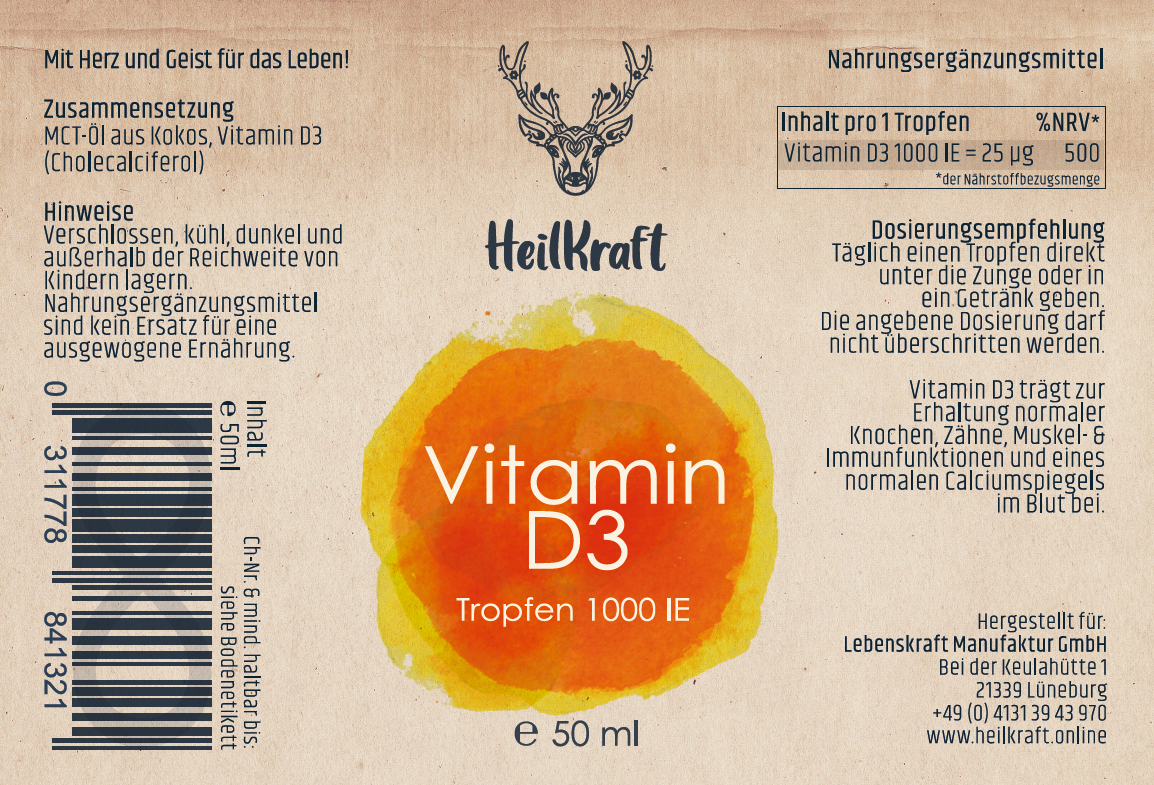 Vitamin D3 - 1000 IE/Tr. - 50ml