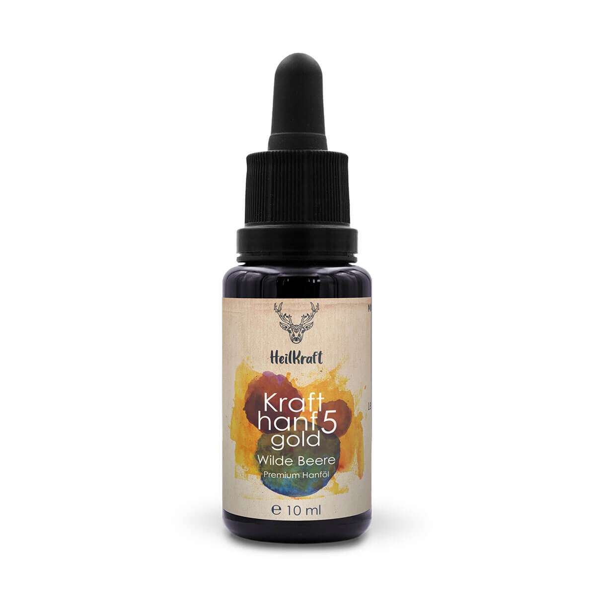 Krafthanf Gold 5 Wilde Beere - Premium CBD Vollspektrum-Extrakt