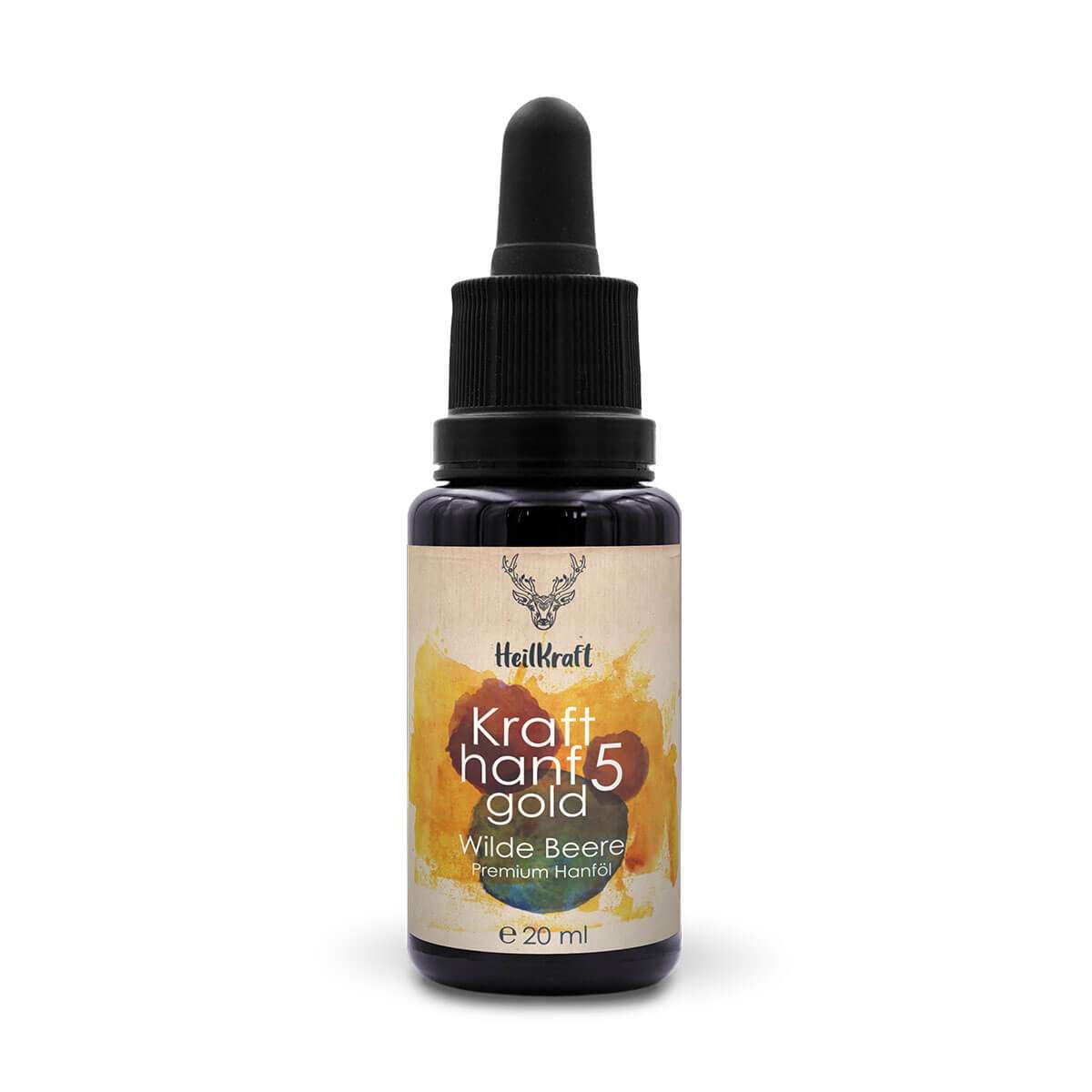 Krafthanf Gold 5 Wilde Beere - Premium CBD Vollspektrum-Extrakt