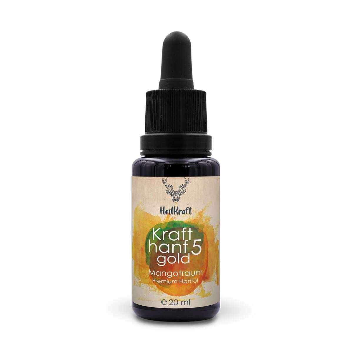 Krafthanf Gold 5 Mangotraum - Premium CBD Vollspektrum Hanf-Extrakt