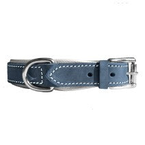 Leder Halsband Hunde Jeans Gump 2cm