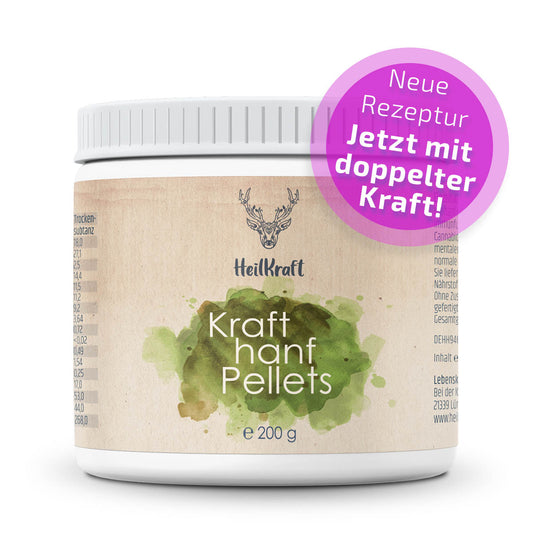 Krafthanf Pellets für Hunde / Nahrungsergänzung