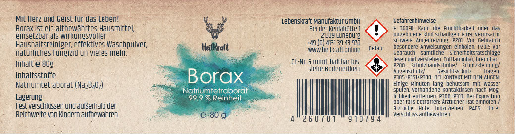 Borax Pulver - 99,9% Natriumtetraborat