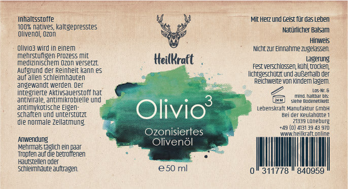 Olivio³ - Ozonisiertes Olivenöl