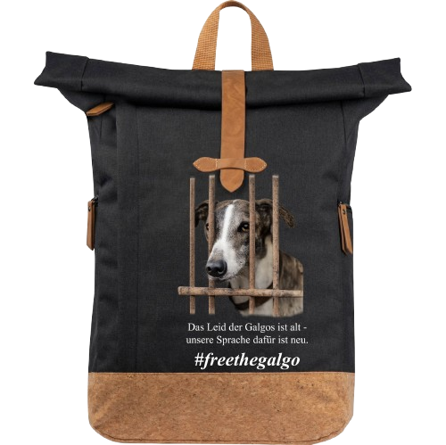 Rollbag  RPET Rucksack aus nachhaltigen Materialien mit Galgo Marsch Motiv