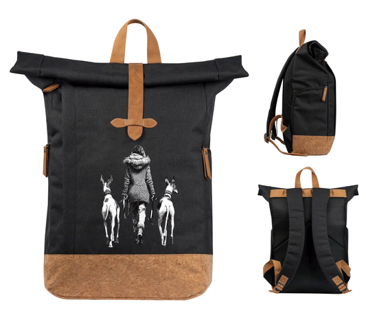 Rollbag  RPET Rucksack mit Kork  Podi Walk Motiv