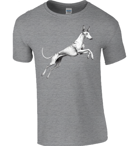 Basic Unisex T-Shirt mit Podenco Motiv