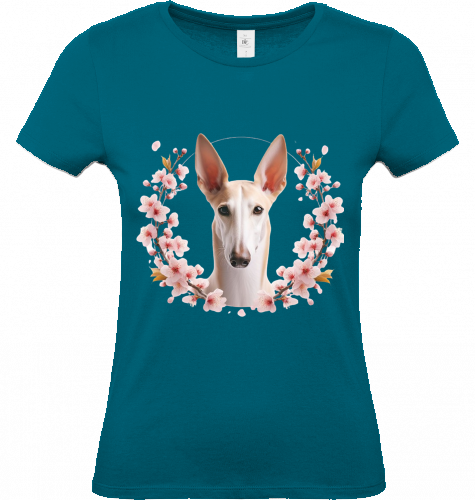 Damen T-Shirt Podenco Motiv  XS-S