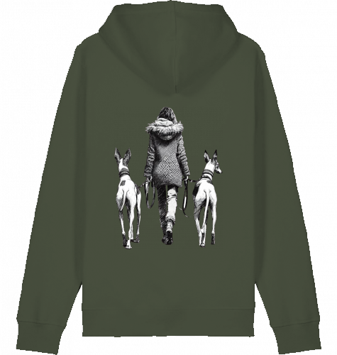 Basic Unisex Hoodie mit Podenco Walk Motiv