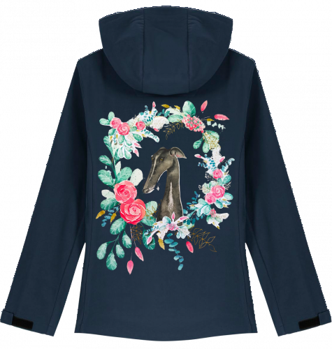 Softshelljacke Stella Discover mit Galgo Motiv