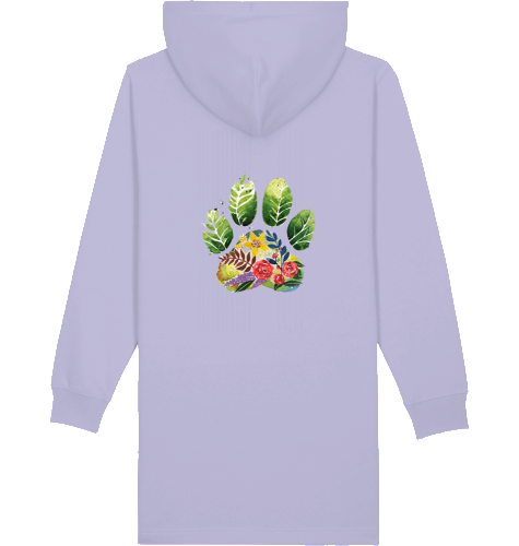 Sweatshirtkleid mit Kapuze  Motiv Pfote