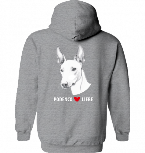 Lässiger Hoodie Gildan mit Podenco motiv