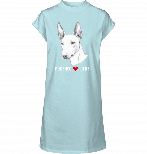 T-Shirt Kleid mit Podenco Motiv