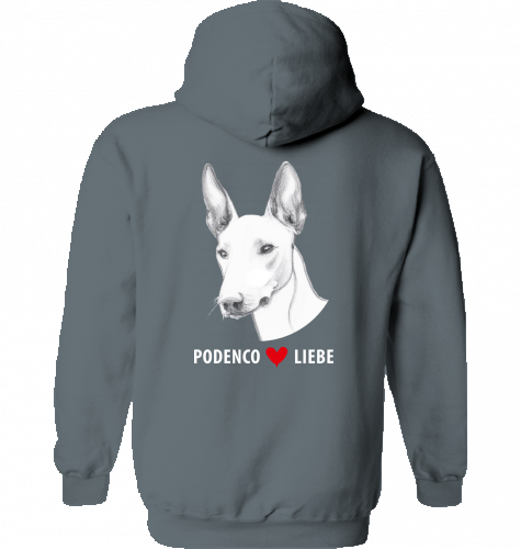 Lässiger Hoodie Gildan mit Podenco motiv