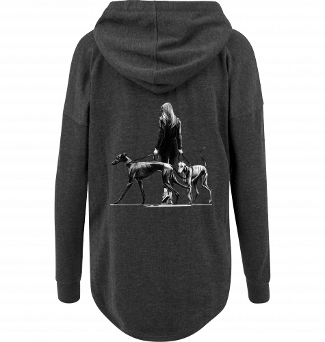 Ladies Oversized Hoodie mit Galgo Motiv