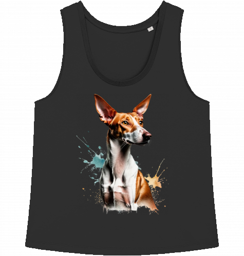 Damen Tank Top mit Podenco Motiv