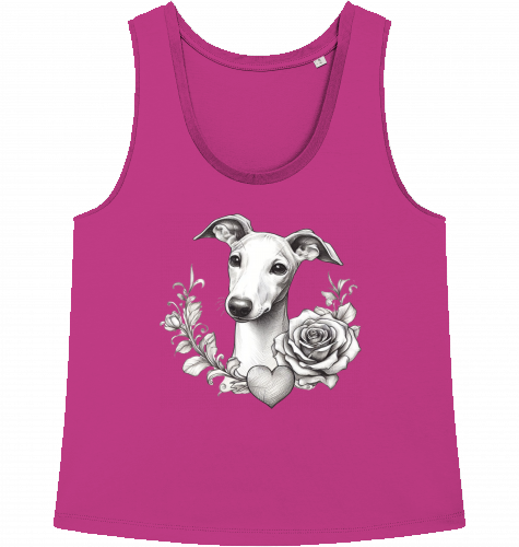 Damen Tank Top mit Whippet Motiv