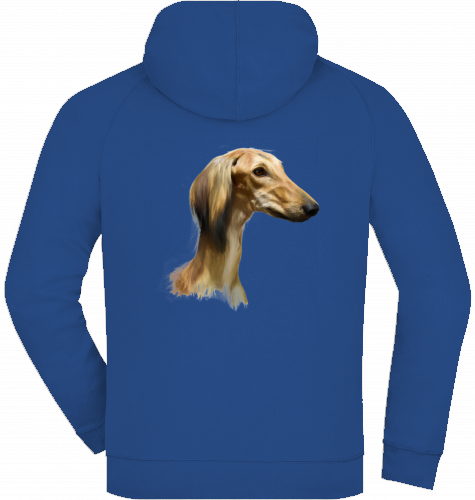 Kapuzenjacke French Terry Saluki Kopf