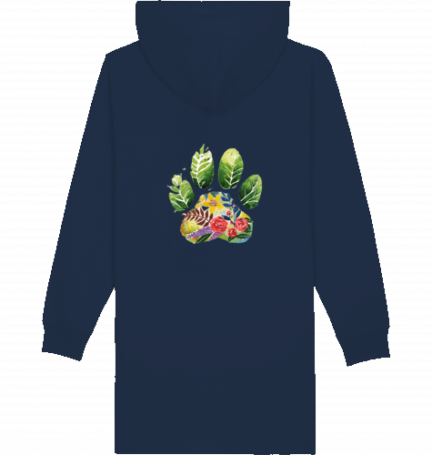 Sweatshirtkleid mit Kapuze  Motiv Pfote