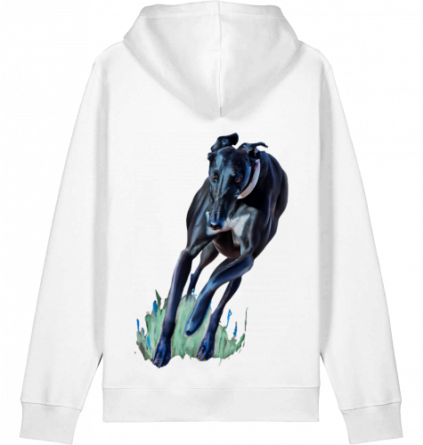 Basic Unisex Hoodie mit Greyhound Motiv