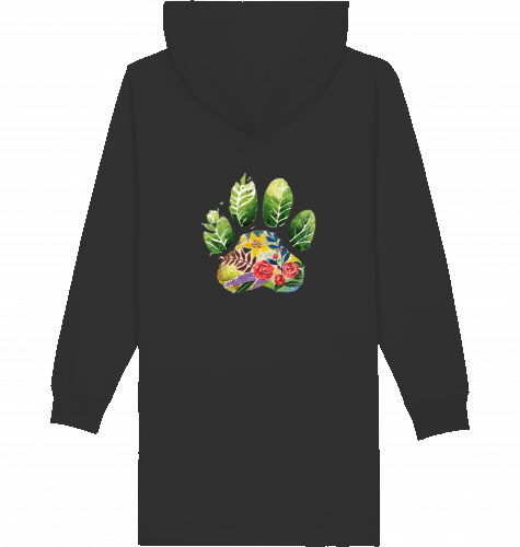 Sweatshirtkleid mit Kapuze  Motiv Pfote