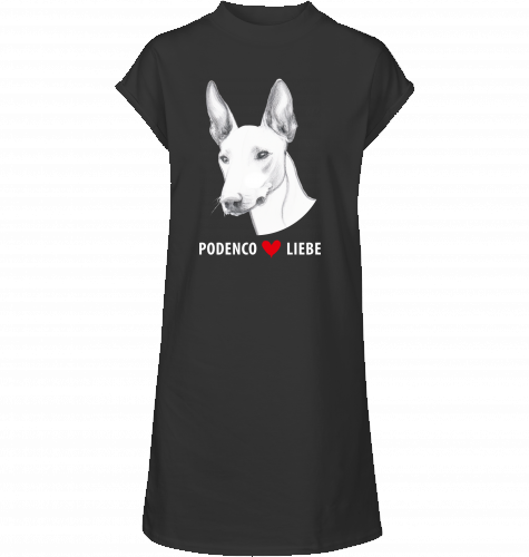 T-Shirt Kleid mit Podenco Motiv