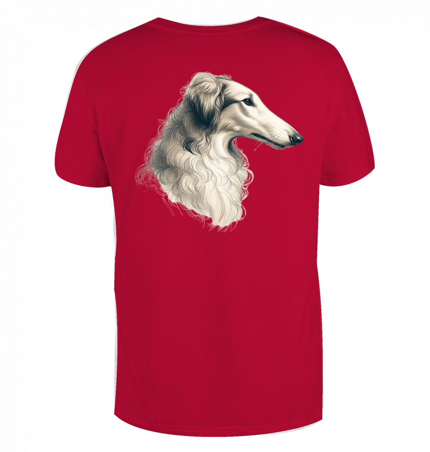 T-Shirt mit Barsoi Kopf Motiv  XS-M