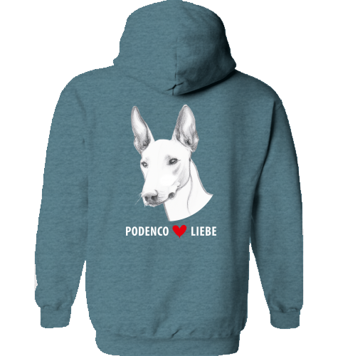 Lässiger Hoodie Gildan mit Podenco motiv