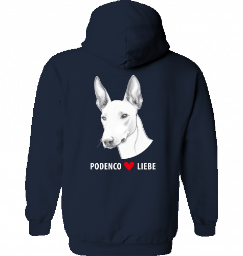 Lässiger Hoodie Gildan mit Podenco motiv