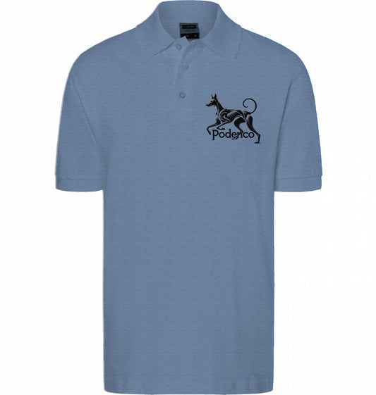 Unisex Polo shirt mit Podenco Motiv