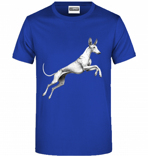 Basic Uni Sex T-Shirt mit Podenco Motiv