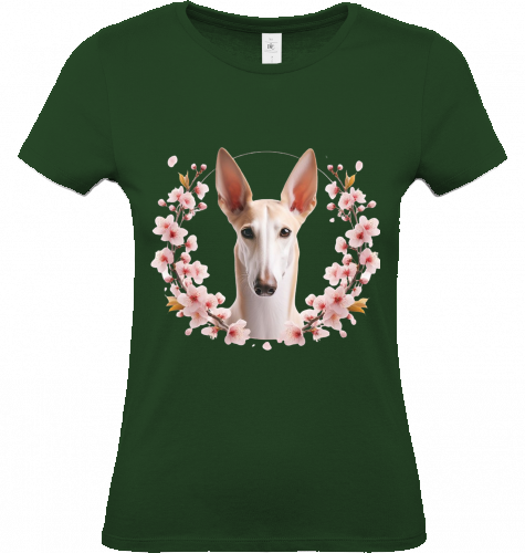 Damen T-Shirt Podenco Motiv  XS-S