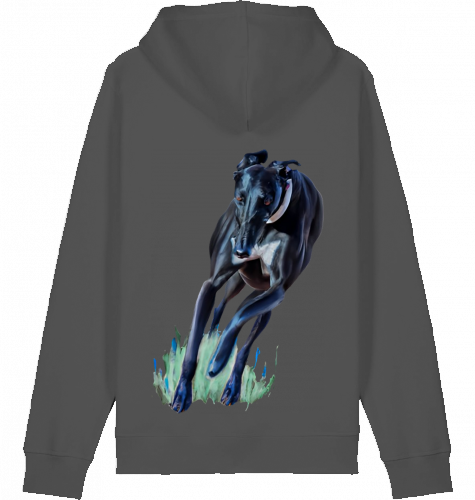 Basic Unisex Hoodie mit Greyhound Motiv