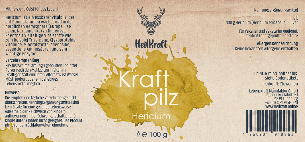 Kraftpilz Hericium - Vitalpilzpulver